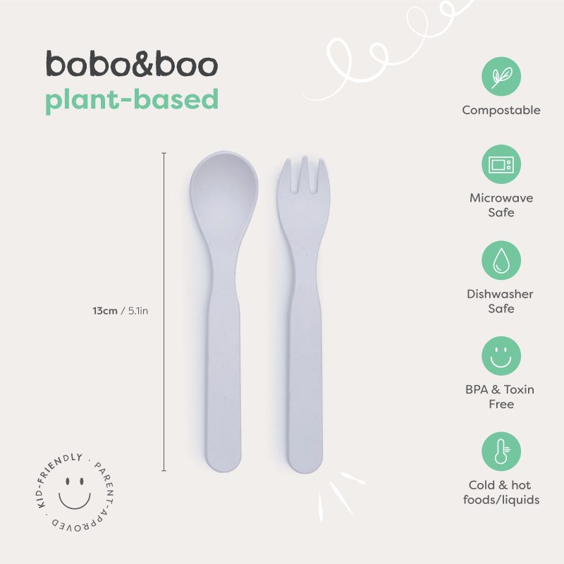 Bobo&Boo Plant-Based Cutlery Bundle Lagoon