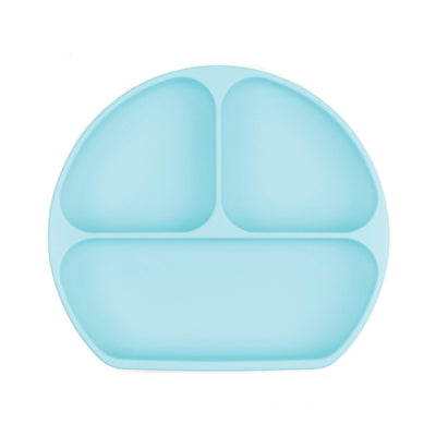 Bumkins Silicone Grip Dish - light blue