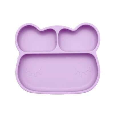 We Might Be Tiny Bear Stickie Plate- Lilac